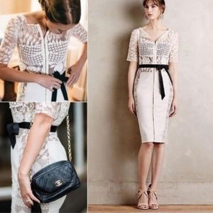 Byron Lars Carissima Sheath, White, Size 8…